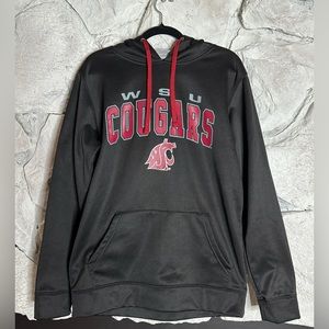 Stadium Athletics | WSU Cougar Men’s Black Pullover Hoodie, w/Pocket, Size M